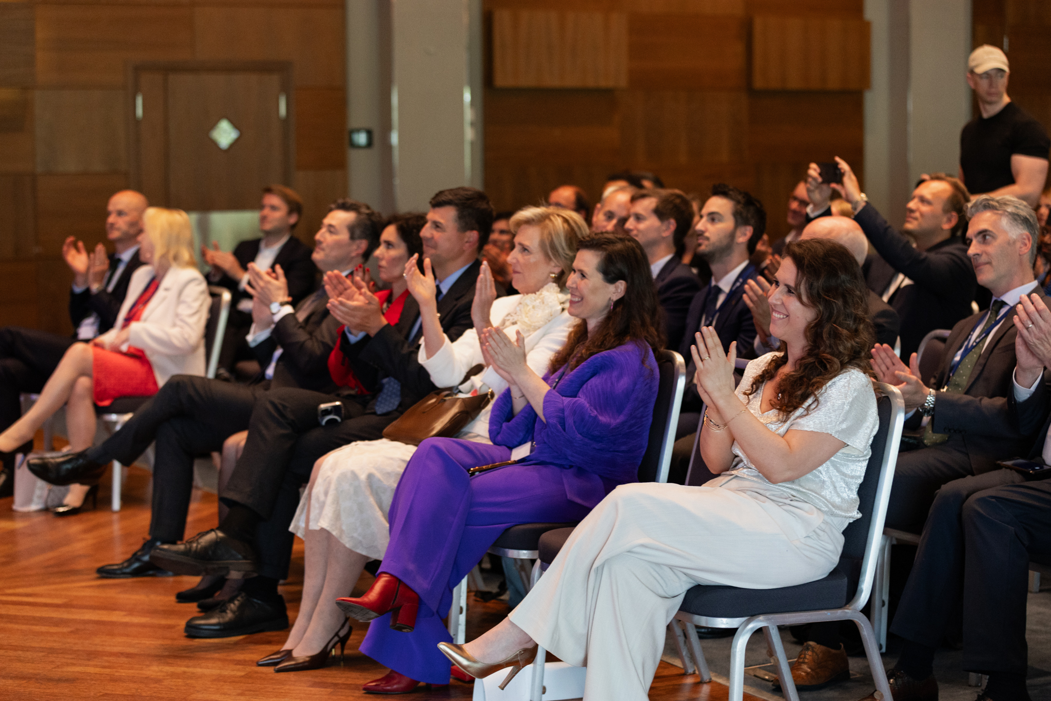 Audience members applauding at the AI for Education Awards in Oslo in 2024